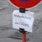 Offiziell angekündigte Flickarbeiten in Marienberg